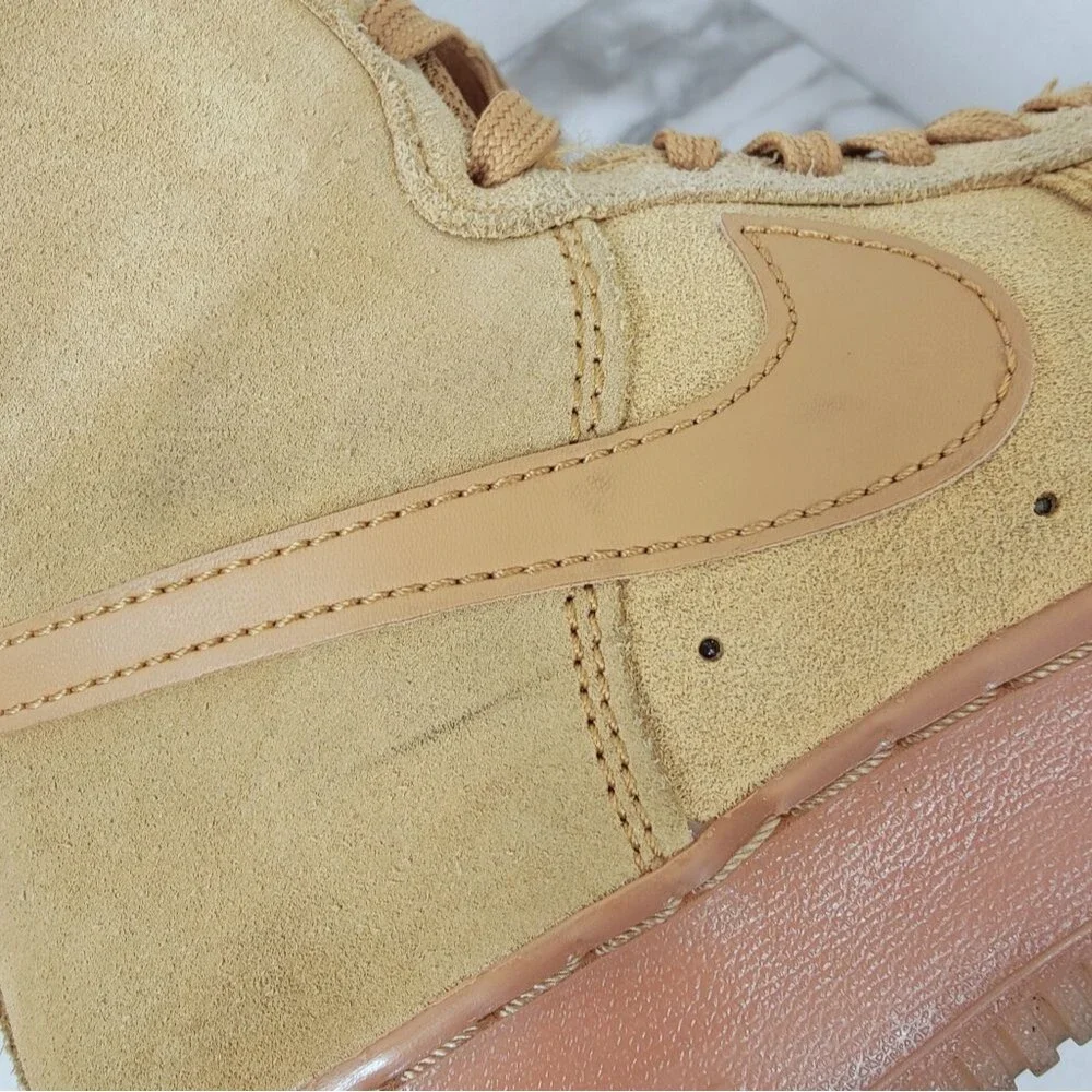 Nike Kids GS Air Force 1 High Lv8 Wheat Sneakers, Sz 7Y